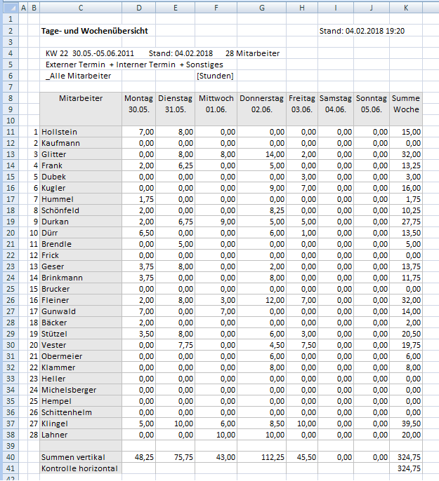 Export Excel