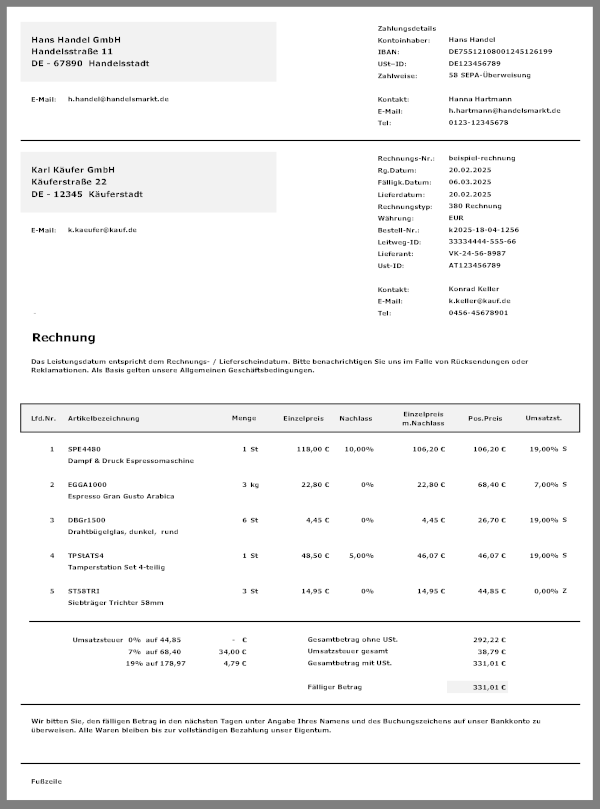 ixfact formular